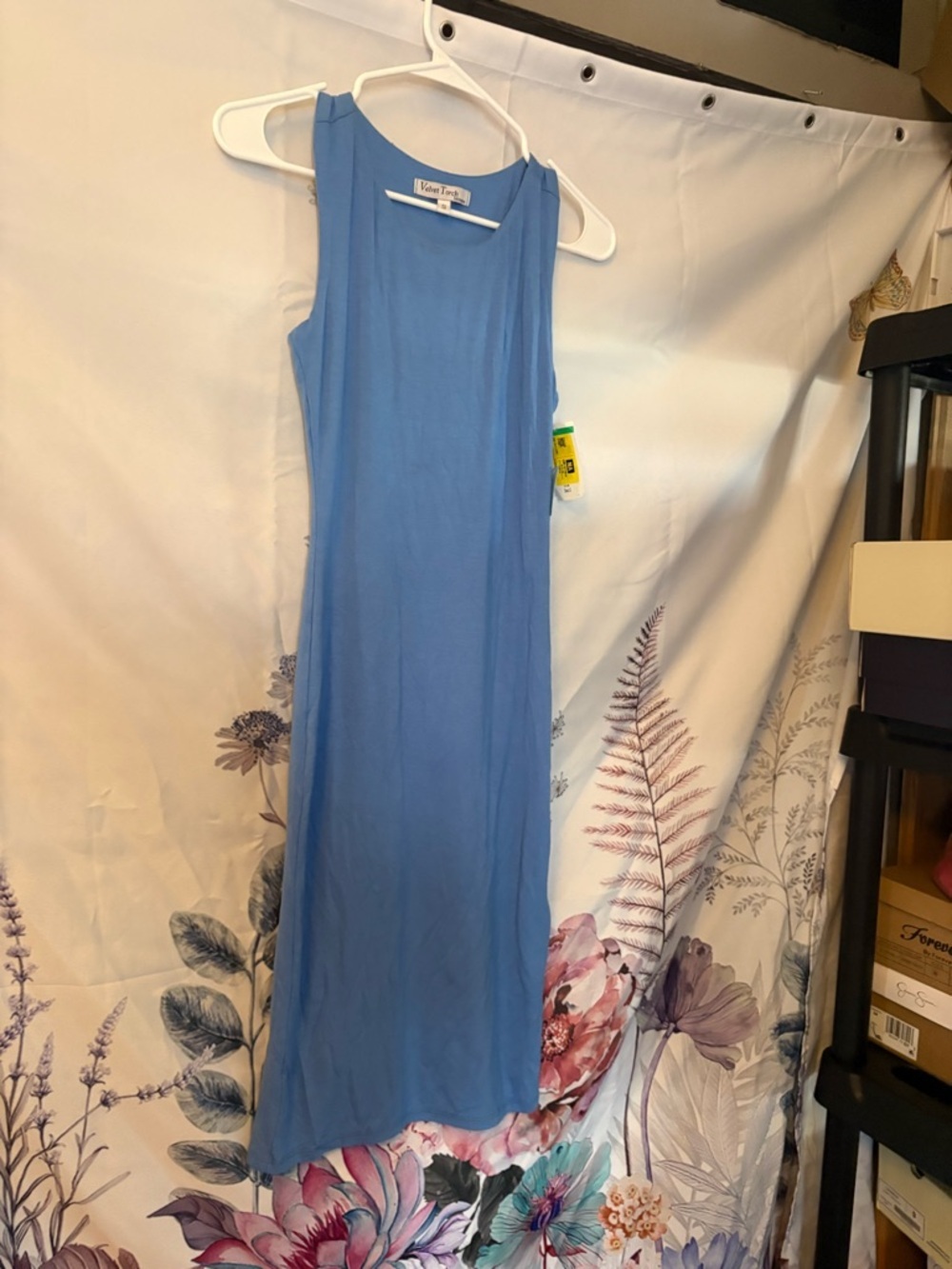Velvet Torch Sleeveless Sky Blue Maxi Dress